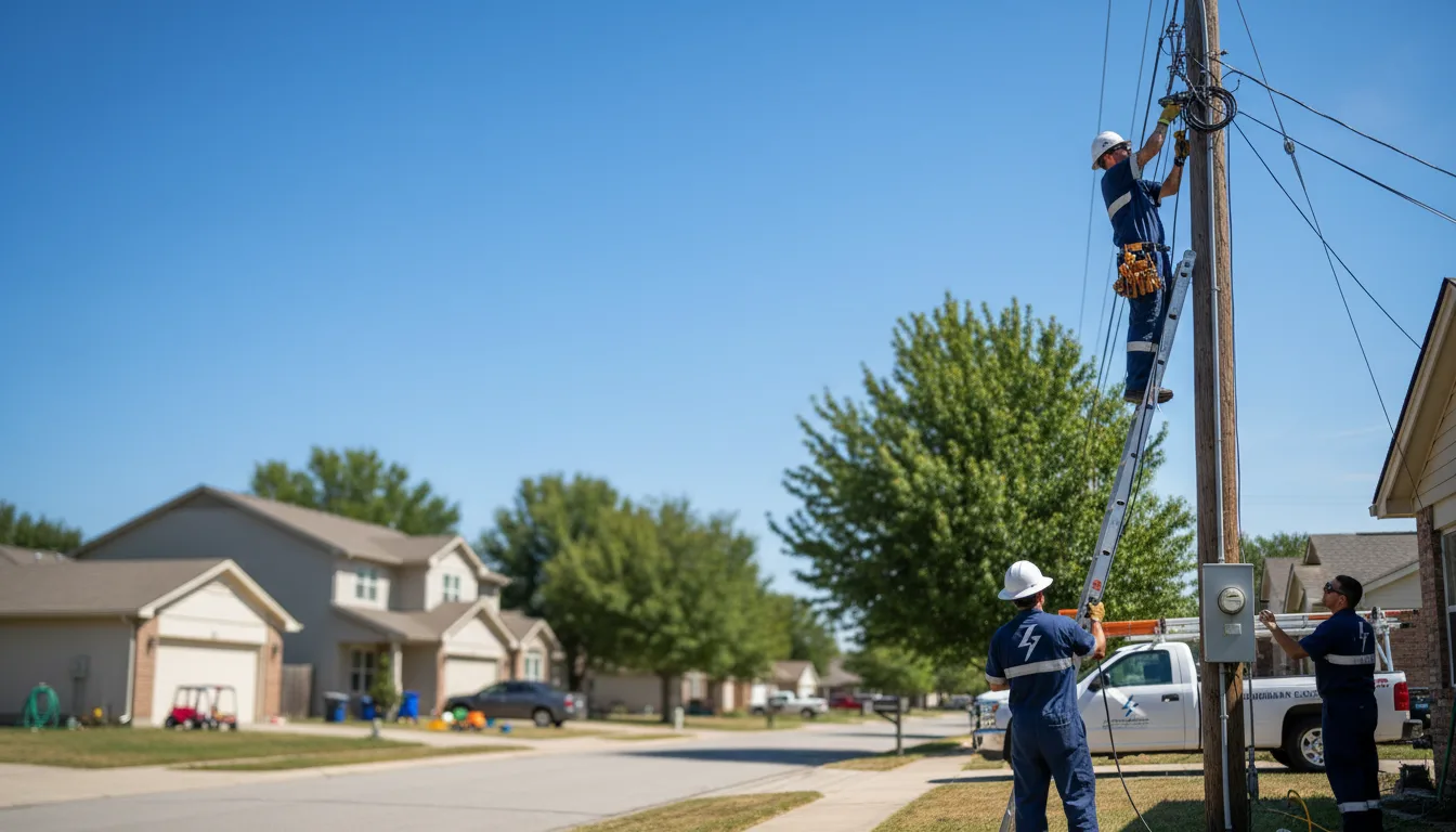 Residential electrician providing installation services in Limerick, ME